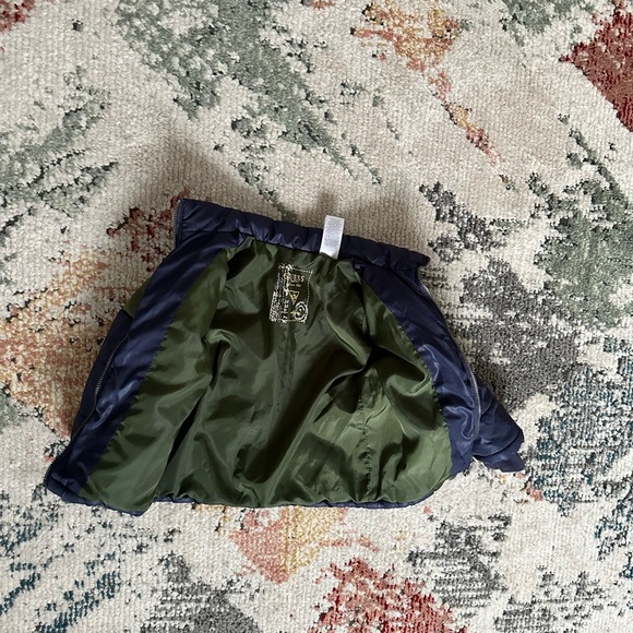 GUESS Color Block Puffer Winter Coat Jacket Baby Toddler Boy 24 Months - Picture 10 of 12